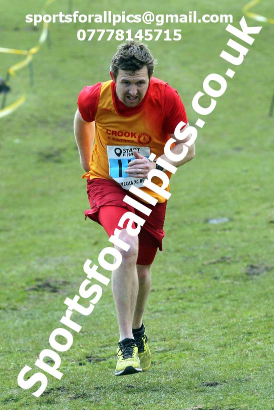 Masters men 2021 NECAA Cross Country Relays, Thornley Farm, Peterlee, Saturday, April 10th. Photo: David T. Hewitson/Sports for All Pics